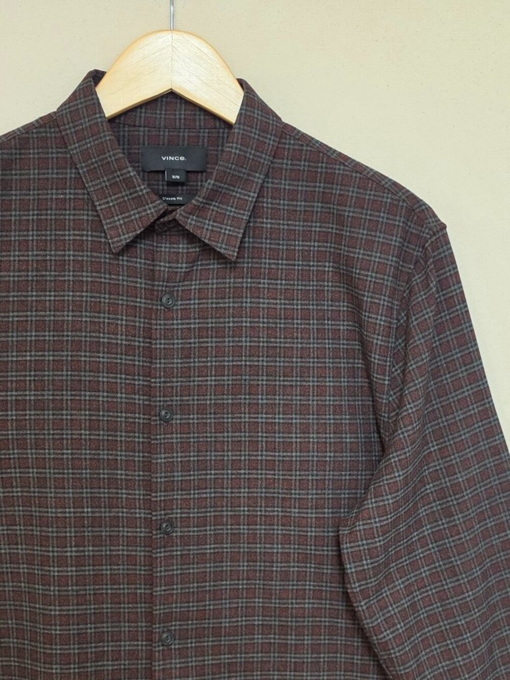 Vince New Castle Plaid Shirt M